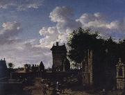 Jan van der Heyden Imagine in the cities and towns the Arc de Triomphe oil painting on canvas